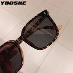 YOOSKE Retro Polarized Sunglasses Men Women Popular Square Sun Glasses Ladies Black Eyeglasses Driver Goggles UV400 Mirror