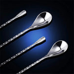 12 Inch Bar Cocktail Stirrer Water Drop Cocktail Spoon Bar Mixing Stainless Steel Mixing SpoonThread Bar Spoon Wine Accessories