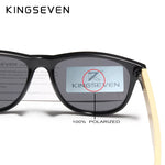 KINGSEVEN New Fashion Bamboo Men Sunglasses Retro Vintage Women Wood Sun Glasses UV400 Eyewear Gafas De Sol Handmade