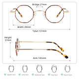 YINSQER Photochromic Men's Glasses Frame Small Round Reading Glasses Ladies on Strength Luxury Woman Eyeglasses Frames For a Man