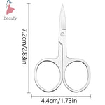 1Pcs Eyebrow Scissor Eyelash Trimmer Facial Hair Remover Stainless Steel Nail Cuticle Manicure Scissor Beauty Makeup Tool