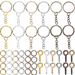 110/220pcs/Set Keychain Open Jump Rings Eye Pins Jewelry Making Accessories Kits for DIY Epoxy Resin Key Chain Key Ring Pendants