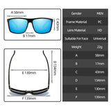 1Pcs Man Cycling Glasses Square Sunglasses Polarized Man Cycling Driving Square Frame Fashion Sun Glasses UV400 Sport Sunglasses