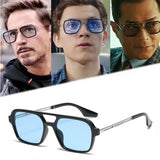 New 1PC Iron Man Tony Stark Fishing Sunglasses Square Outdoor Sport Fishing Glasses Men Spider Eyewear Sports Sun Glasses