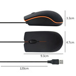 RYRA Wired Mouse 1200DPI Computer Office Mouse Non Slip Matte Texture Business Office Home Laptop Wired Mouse Accessories