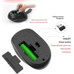 2.4G Wireless Mouse Metal Noiseless Silent Click Optical 2400dpi Mouse Rechargeable 2 Keys Gaming Mouse For Computer Laptop PC