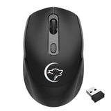 2.4G Wireless Mouse Metal Noiseless Silent Click Optical 2400dpi Mouse Rechargeable 2 Keys Gaming Mouse For Computer Laptop PC