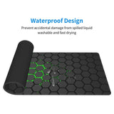 Hexagonal Geometry Computer Laptop Keyboard Mouse Mat Customized Gaming Mouse Pad Rubber Non-Slip Mousepad Gamer Table Pad Mats