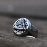 Fashion Vintage Illuminati Eye of Providence Bicycle Ring Men's Masonic Ring Punk Jewelry Wholesale