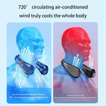 Xiaomi Hanging Neck Fan Portable Bladeless Neckband Fan Digital Display Power Air Cooler USB Rechargeable Electric Fans Summer