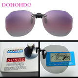 New Rimless Polarized Flip Up Clip On Sunglasses Men Photochromic Glasses For Women Anti Glare Sports Fishing Eyeglasses Oculos