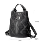 Women Soft Leather Black Backpack Genuine Leather Backpacks Girls Anti Theft Mochila Mujer Backbag Female Rucksack Mochilas 2024