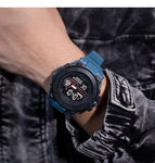 YIKAZE Men's Sports Watch Waterproof Man Sport Watches Multifuction LED Digital Military Watch Alarm Clock Electronic Wristwatch