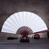 10/13 Inch Folding Fan Hand Silk Cloth DIY Chinese Folding Fan Wooden Bamboo Antiquity Fold Fans DIY Calligraphy Painting Decor