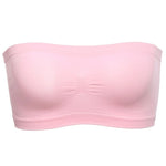 Women Tube Strapless Bra Chest Wrap Bandeau Seamless Breathable Comfortable Underwear Tops