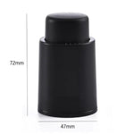 1/2/3pcs Black ABS Vacuum Wine Bottle Stopper Sealed Wine Bottle Stopper Leak-proof Barware Wine Cork With Time Scale Bar Tools