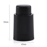 1/2/3pcs Black ABS Vacuum Wine Bottle Stopper Sealed Wine Bottle Stopper Leak-proof Barware Wine Cork With Time Scale Bar Tools