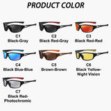 WOWSUN Photochromic Polarized Men Sunglasses Night Vision Sports Sunglasses AA160