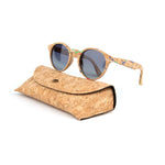 High Quality Round Wood Bamboo Grain Multicolors Sunglasses With Case Fashion Women Man Shades Wooden Polarized Gafas De Sol