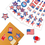 100 Sheet(360PCS) Patriotic Sticker 4th of July Red White Blue Stars Label Independence Day Decor Party Favors Wholesale XB