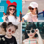 1~4PCS Fashion Summer Eyewear Plastic 2023 Childrens Sun Glasses Sunglasses Kids Sunglasses Round Frame Party Eyeglasses