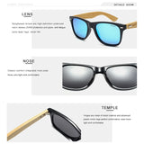 OLEY Original Design Bamboo Natural Wooden Handmade Sunglasses Men Polarized Eyewear Sun Glasses For Women Customizable logo