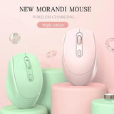 RYRA Wireless Mouse Bluetooth-compatible 2.4GHz/BT5.1 M107 Morandi Mice Mute Charging Mouse For Office Home Computer Laptop