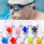 1SET Swimming Accessories for Adults Swimming Cap Nose Clip Waterproof Soft Ear Plugs for Swimming Waterproof Soft Earplugs