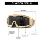 New Upgrade 3mm Tactical Goggles Military Combat Explosion-proof Anti-shock Glasses Outdoor Hunting Airsoft Paintball Eyewear