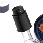 1/2/3pcs Black ABS Vacuum Wine Bottle Stopper Sealed Wine Bottle Stopper Leak-proof Barware Wine Cork With Time Scale Bar Tools