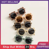 1~4pcs Fashion Round Children Sunglasses Classic Cute Girls Boys Kids Sun Glasses UV400 Protection Eyewear Baby De Sol Gafas