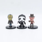 10pcs/set Horror Movie Characters V for Vendetta Chucky Freddy Jason Scary Saw PVC Action Figures Toys