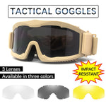 New Upgrade 3mm Tactical Goggles Military Combat Explosion-proof Anti-shock Glasses Outdoor Hunting Airsoft Paintball Eyewear