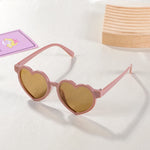 2-8 Years New Kids Cartoon Heart Love Sunglasses Girls Boy Children Outdoor Round UV400 Sun Glasses Baby Cute Pink Candy Eyewear