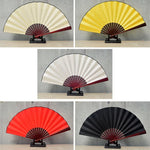 10/13 Inch Folding Fan Hand Silk Cloth DIY Chinese Folding Fan Wooden Bamboo Antiquity Fold Fans DIY Calligraphy Painting Decor