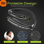 Xiaomi SX-991 Wireless Bluetooth Headset Neckband Foldable Headphones Retractable Earbuds Noise Cancelling Hifi Stereo Earphones