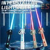 New Retractable Lightsaber Finger Rotating Laser Sword Flash Luminous Sound Cosplay Props Duels Battle Toy Gifts For Kids Adults