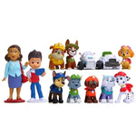 10-12 Pcs Paw Patrol 4 - 10 cm Pawed Canina Anime Figure Patrol Car Patroling Canine Toys Children Toy