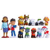 10-12 Pcs Paw Patrol 4 - 10 cm Pawed Canina Anime Figure Patrol Car Patroling Canine Toys Children Toy