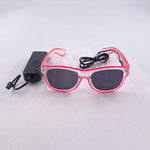 1PC Light Up LED Glasses Glow Sunglasses EL Wire Neon Glasses Glow in The Dark Party Supplies Neon Party Favors for Kids Adults