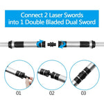 2 Pcs Lightsaber Toys For Children Saber Luminous Jedi Sabre Laser Sword Light Up Led Flashing Lightstick Glow In The Dark Gifts