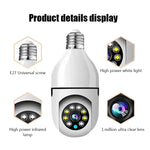 2.4G 5G Wifi E27 Bulb Surveillance IP Camera Night Vision Wireless Home 2MP CCTV Security Camera 4x Digital Zoom Video Indoo