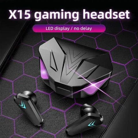 X15 TWS Wireless Earphone 5.3 Bluetooth Headphone 65ms Low Latency Earbuds Sport Gaming Headset Gamer with Mic For xiaomi iphone