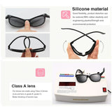 0-3 Years Old Children's New Silicone Flexible Safety Sunglasses Kid Cute Baby Polarized Outdoor Shades Eyewear UV400