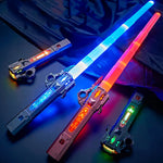 Children's Toy RGB Lightsaber Laser Sword 7 Colors LED Change Kids Cosplay Sound Effect FX Duel Props Foc Blaster Toys Boy Gift