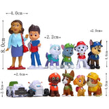 10-12 Pcs Paw Patrol 4 - 10 cm Pawed Canina Anime Figure Patrol Car Patroling Canine Toys Children Toy