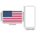 10Sheets/Pack American US Flag Sticker,Patriotic Stars Reflective Stripe USA Flag Car Stickers,Suitable For Vehicles, Motorcycle