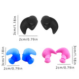 1SET Swimming Accessories for Adults Swimming Cap Nose Clip Waterproof Soft Ear Plugs for Swimming Waterproof Soft Earplugs