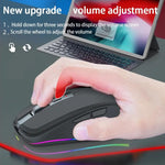 USB 2.4G Wireless Bluetooth-compatible Gaming Mouse 2400 DPI 6 Buttons Programmable for Computer Gamer Mice Laptop For Office