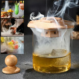 Wooden Cocktail Smoker Kit Whiskey Fruity Wood Chips Bartending Accessories Smoke Maker For Drinks Kitchen Bar Accessories Tools